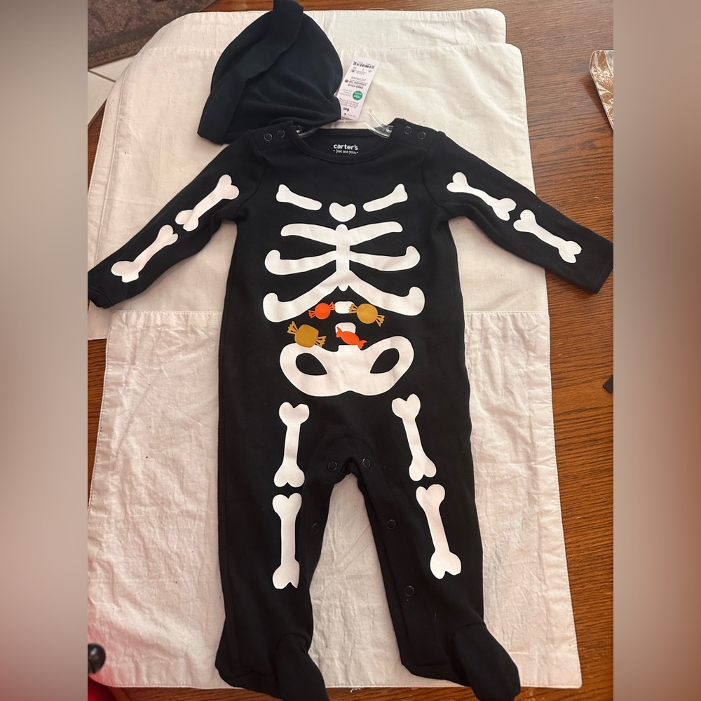 Black and White Halloween skeleton